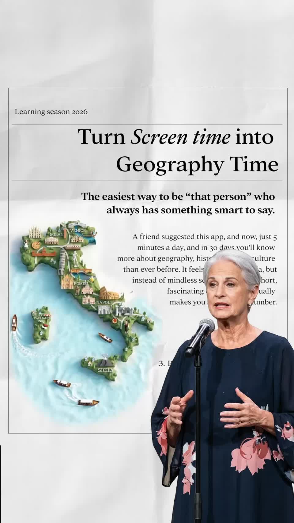Microlearning ad creative